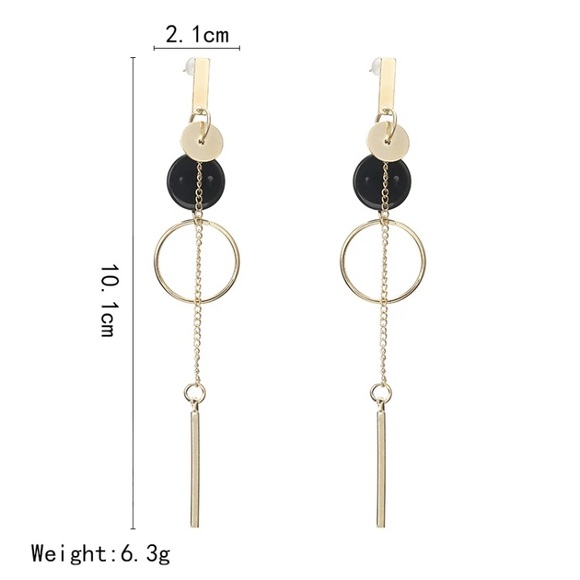 Fashion Gold Long Earrings - Picture 2 of 5